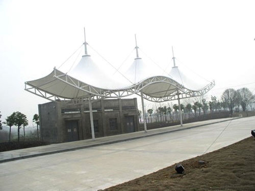 景觀長(zhǎng)廊膜結(jié)構(gòu)